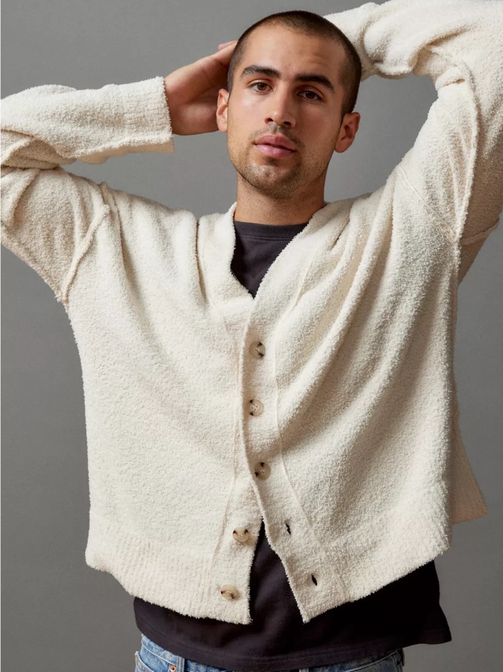 BDG Urban Outfitters Men’s Waterloo Cardigan Sweater sz XL button front layer